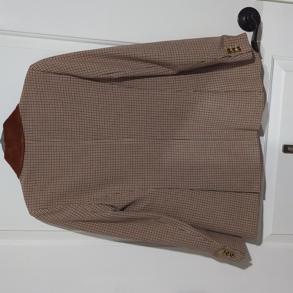 NWT Tory Burch Brown Houndstooth Blazer with Contrasting Collar Sz 2 $250 - Picture 2 of 7
